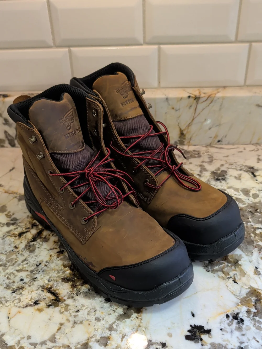 RED WING King TOE EH Waterproof 6 inch Mens Work Boot Size 13 #4402